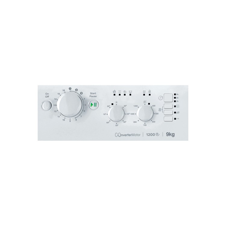 Indesit MTWC91283WUK My Time 9kg 1200rpm Freestanding Washing Machine With Quiet Inverter Motor - White