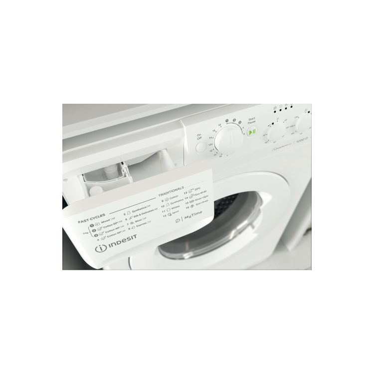Indesit MTWC91283WUK My Time 9kg 1200rpm Freestanding Washing Machine With Quiet Inverter Motor - White