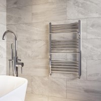 GRADE A2 - Chrome Towel Radiator 800 x 500mm - Nazco