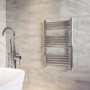 GRADE A2 - Chrome Towel Radiator 800 x 500mm - Nazco