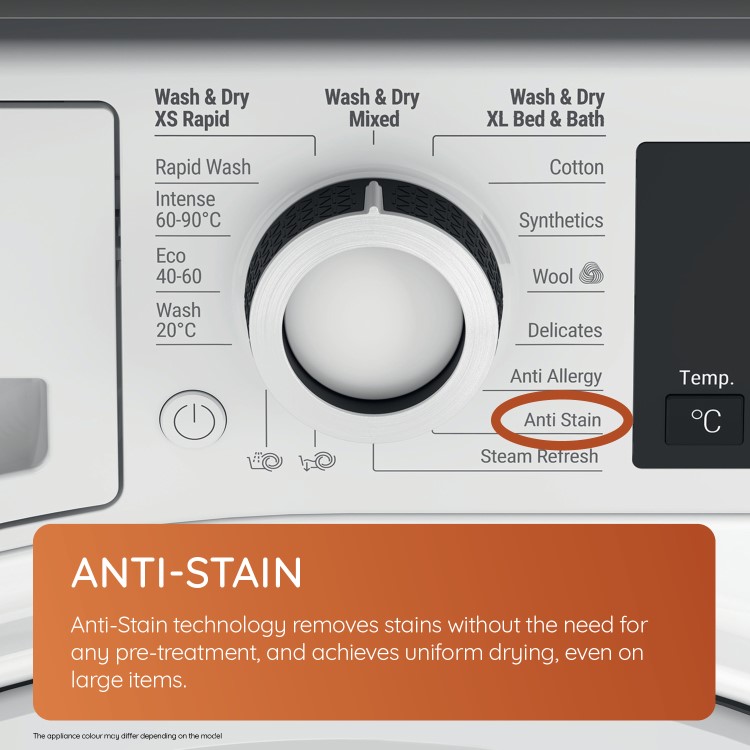 Hotpoint Anti-stain 11kg Wash 7kg Dry 1600rpm Washer Dryer - White