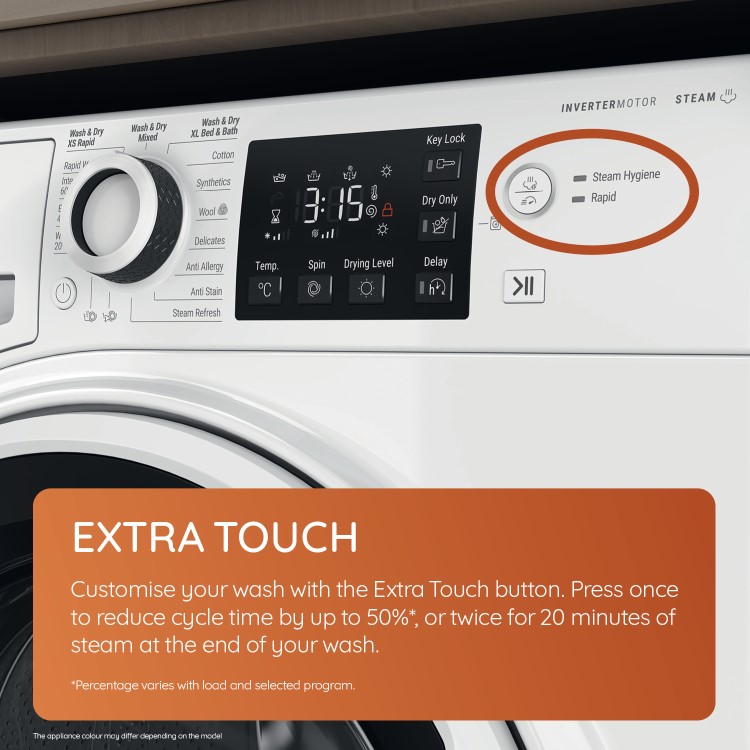 Hotpoint Anti-stain 11kg Wash 7kg Dry 1600rpm Washer Dryer - White