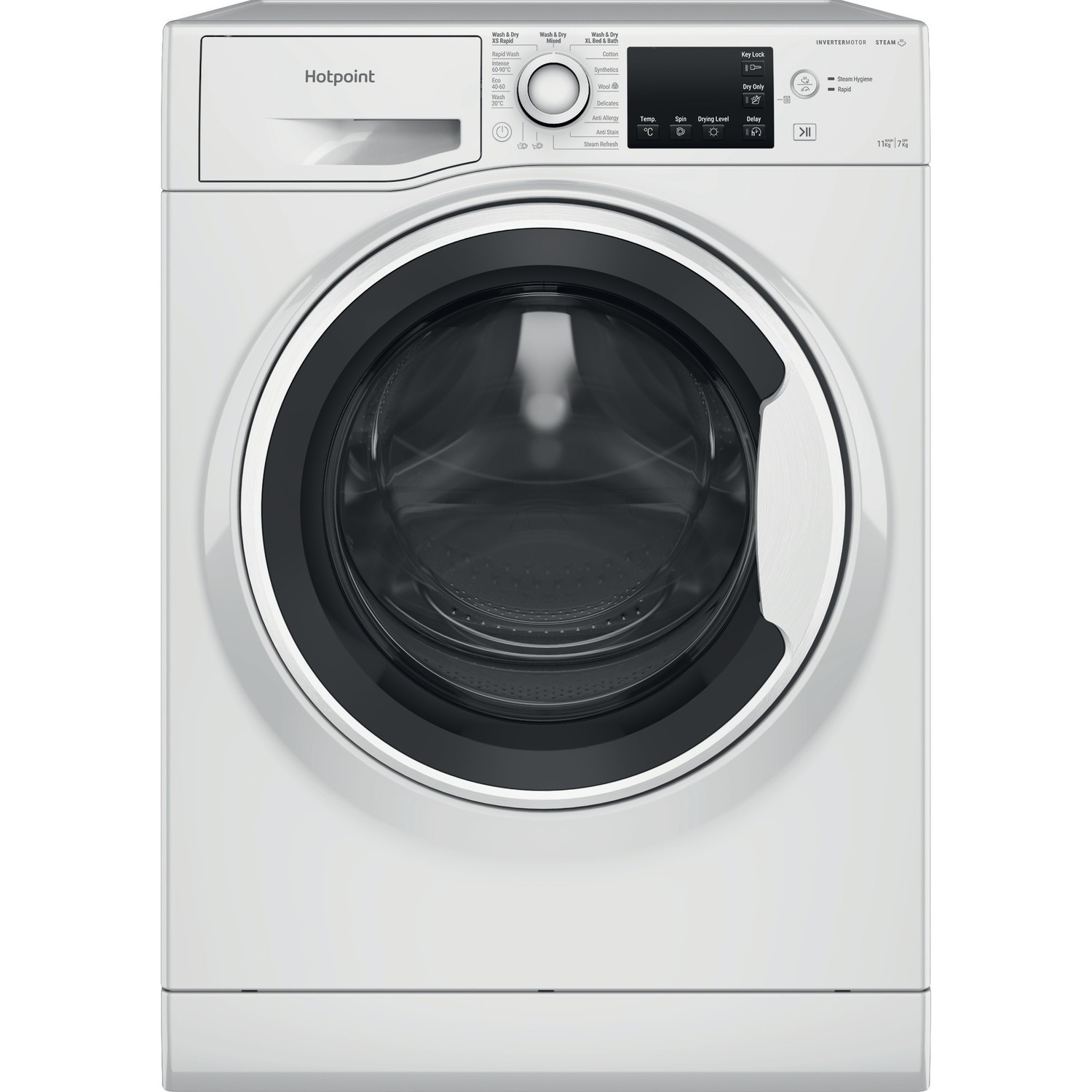 Hotpoint NDB11724WUK Anti-stain 11kg Wash 7kg Dry 1600rpm Washer Dryer - White