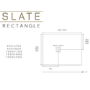 ALMOST PERFECT - 1000x800mm Rectangular White Slate-Effect Shower Tray 27mm - Stone Resin - Sileti