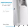 Refurbished electriQ 14000 BTU Smart Portable Air Conditioner with Heat Pump