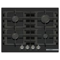 A2/PNP6B6K40 Refurbished Bosch Series 4 60cm 4 Burner Gas on Glass Gas Hob - Black