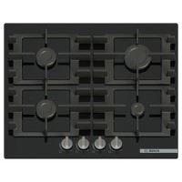 Refurbished Bosch Series 4 60cm 4 Burner Gas on Glass Gas Hob - Black