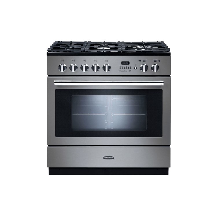Refurbished Rangemaster PROP90FXPDFFSSC Professional Plus FXP 90cm Dual Fuel Range Cooker Stainless Steel