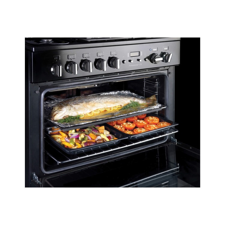 Rangemaster Professional Plus FX 90cm Dual Fuel Range Cooker - Stainless Steel