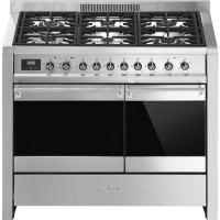 Smeg Opera 100cm Dual Fuel Range Cooker with Pyrolytic Function - Stainless Steel Smeg Opera 100cm Dual Fuel Range Cooker with Pyrolytic Function - Stainless Steel