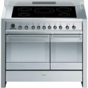 A2PYID-8 Smeg A2PYID-8 Opera Stainless Steel 100cm Electric Range Cooker with Induction Hob & Multifunction Pyrolytic Oven