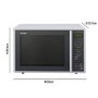 Sharp 40L Freestanding Combination Microwave Oven & Grill - Silver & Black