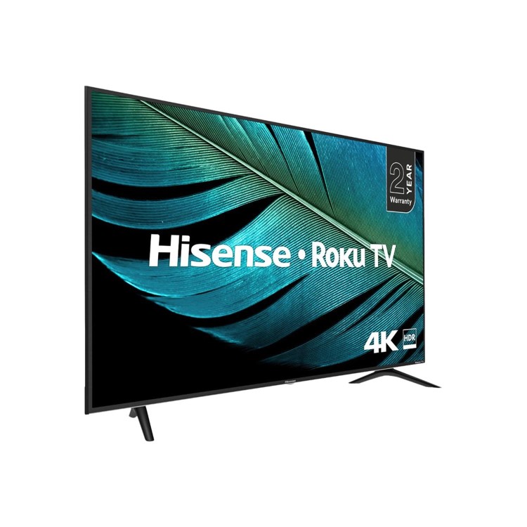Refurbished Hisense Roku 50" 4K Ultra HD with HDR LED Freeview Play Smart TV without Stand