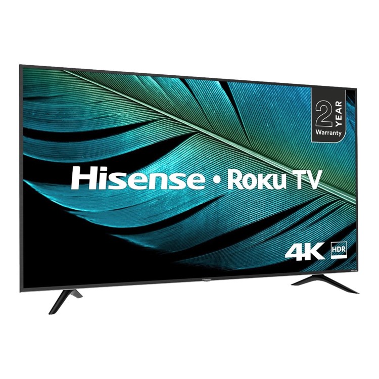 Refurbished Hisense Roku 50" 4K Ultra HD with HDR LED Freeview Play Smart TV without Stand