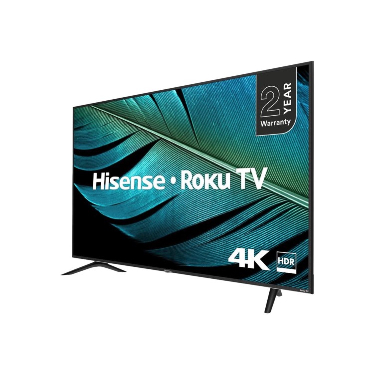 Refurbished Hisense Roku 50" 4K Ultra HD with HDR LED Freeview Play Smart TV without Stand