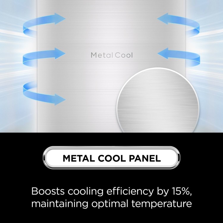 Refurbished TCL RC605SXD0UK Freestanding 605 Litre Frost Free American Fridge Freezer Stainless Steel