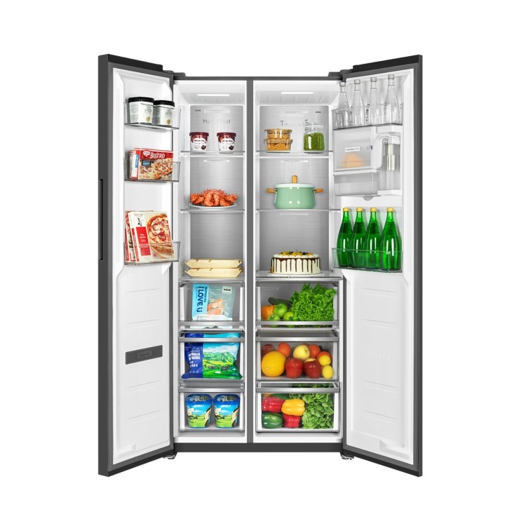 Refurbished TCL RC605SXD0UK Freestanding 605 Litre Frost Free American Fridge Freezer Stainless Steel