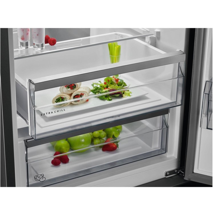 AEG 367 Litre 70/30 Freestanding Fridge Freezer - Stainless Steel Doors
