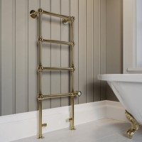 ALMOST PERFECT - 1200mm Electric Towel Rail Brushed Brass- Regent