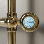 ALMOST PERFECT - 1200mm Electric Towel Rail Brushed Brass- Regent
