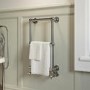 GRADE A2 - Chrome Vertical Traditional Towel Radiator 700 x 400mm - Regent