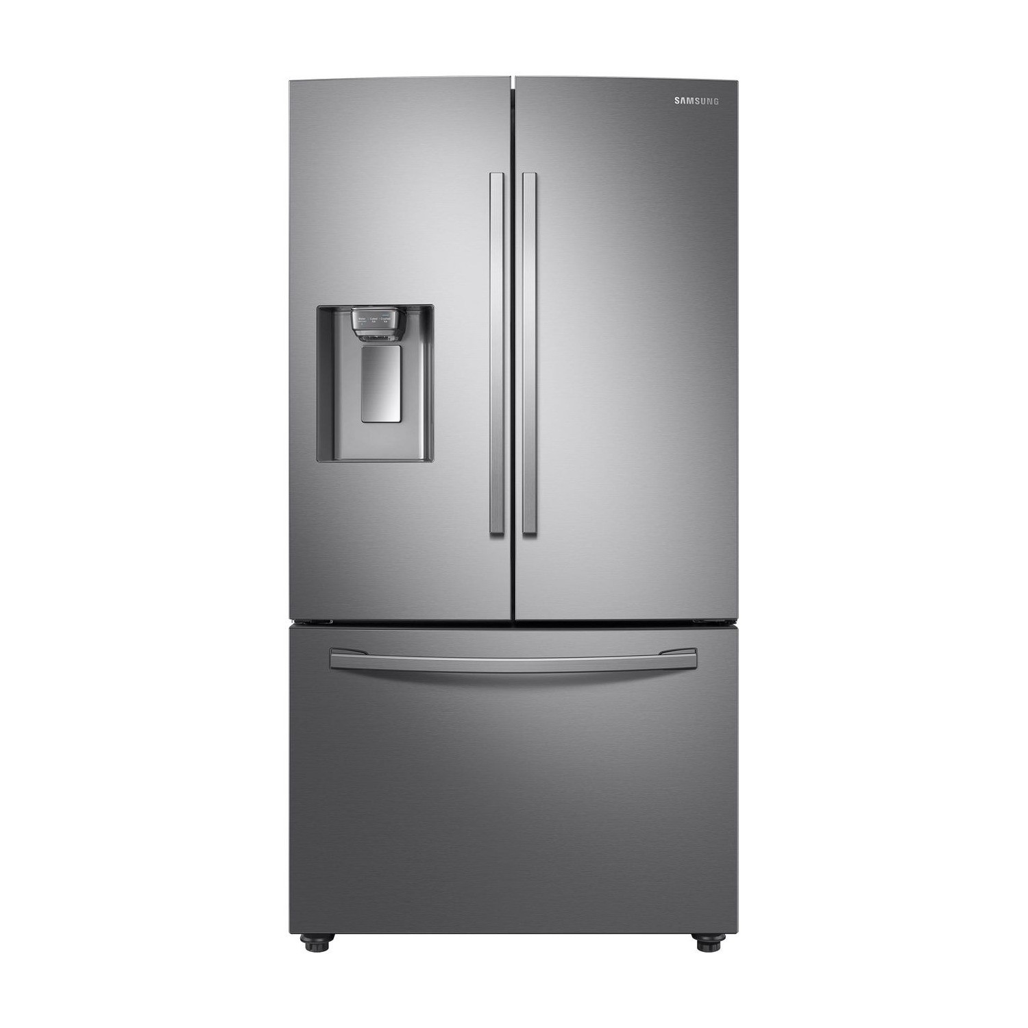 double fridge freezer silver