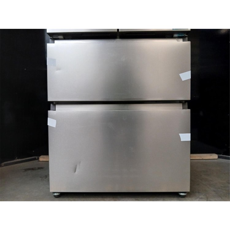 GRADE A2 - Hisense PureFlat 485 Litre French Style American Fridge Freezer - Stainless Steel