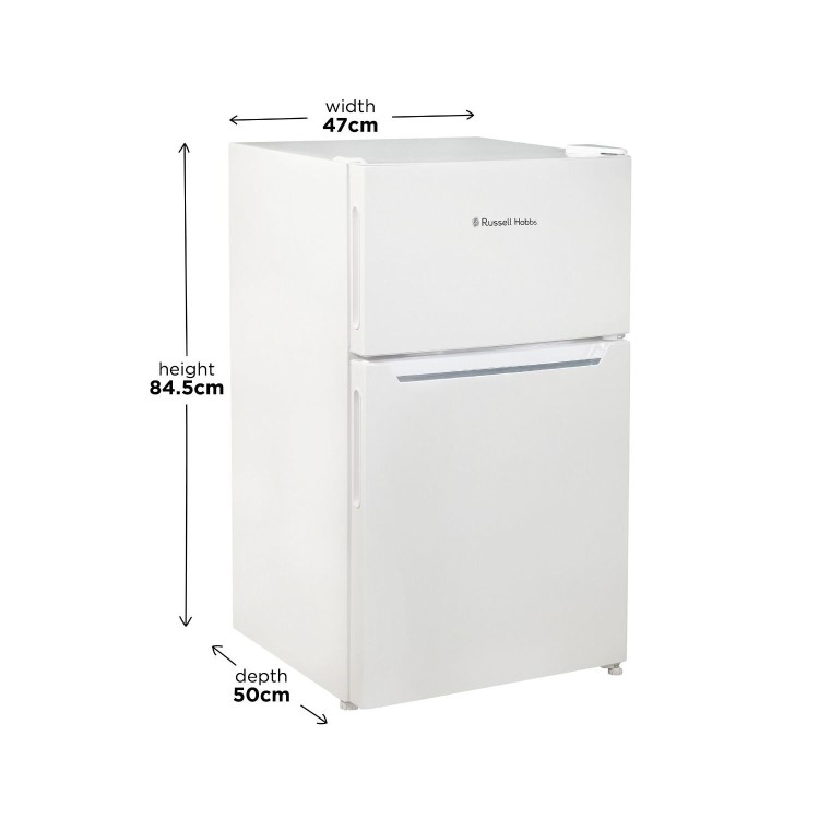 Refurbished Russell Hobbs RH47UCFF1 Freestanding 86 Litre Under Counter Fridge Freezer