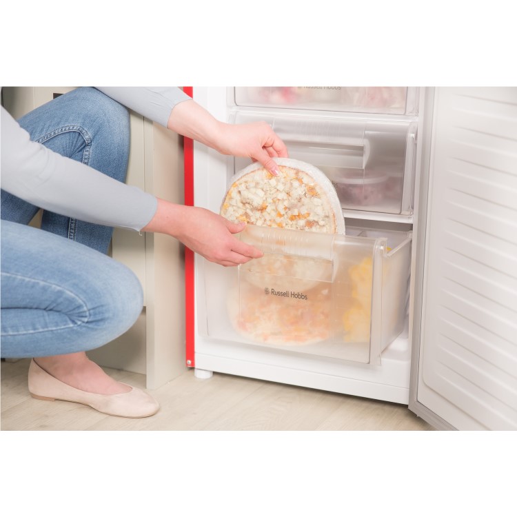 Russell Hobbs RH50FF144R Fridge Freezer 50cm Wide 144cm High Red