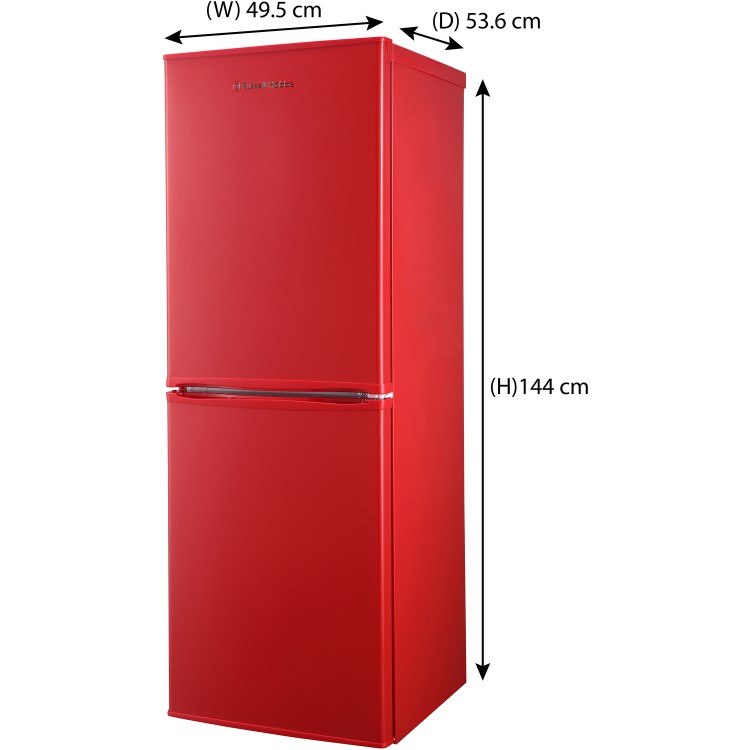 Russell Hobbs RH50FF144R Fridge Freezer 50cm Wide 144cm High Red