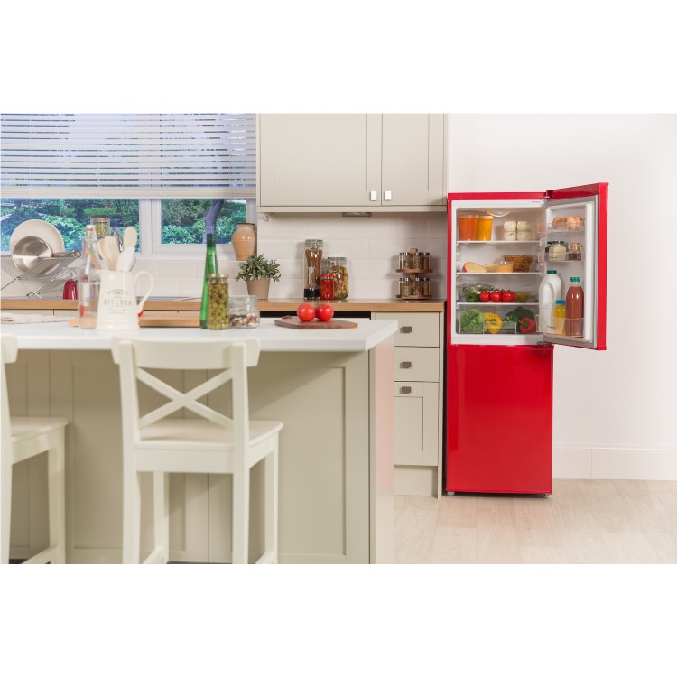 Russell Hobbs RH50FF144R Fridge Freezer 50cm Wide 144cm High Red