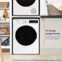 Refurbished Russell Hobbs 9kg 1400rpm Washing Machine - White