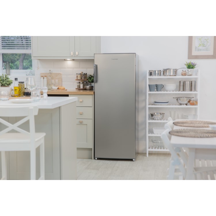Russell Hobbs RH55LF142SS Freestanding 142cm Tall Larder Fridge - Stainless Steel