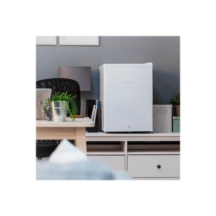 Refurbished Russell Hobbs RHTTF67W-LCK Freestanding 65 Litre Mini Fridge Cooler