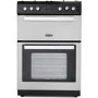 GRADE A2 - Montpellier RMC61GOX 60cm Mini Range Double Oven Gas Cooker in Stainless Steel