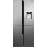 Hisense 431 Litre American Fridge Freezer - Stainless steel