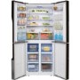 Hisense 431 Litre American Fridge Freezer - Stainless steel
