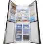 Hisense 431 Litre American Fridge Freezer - Stainless steel