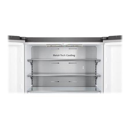 Refurbished Hisense PureFlat RQ758N4SAI1 Freestanding 609 Litre American Fridge Freezer Stainless Steel