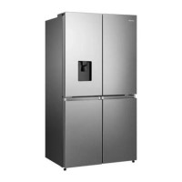 Hisense 579 Litre Freestanding American Fridge Freezer - Premium Stainless Steel Look 