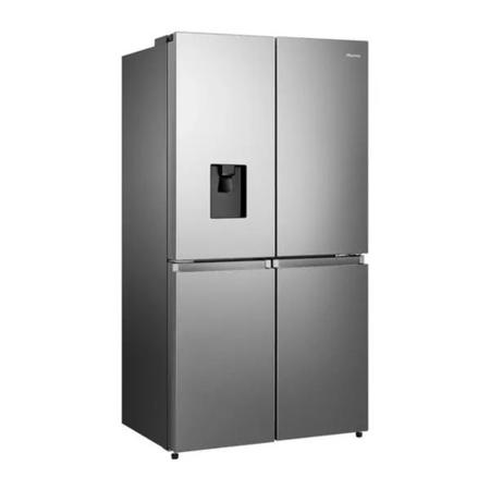 Hisense 579 Litre Freestanding American Fridge Freezer - Premium Stainless Steel Look 
