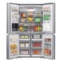 Hisense 579 Litre Freestanding American Fridge Freezer - Premium Stainless Steel Look 