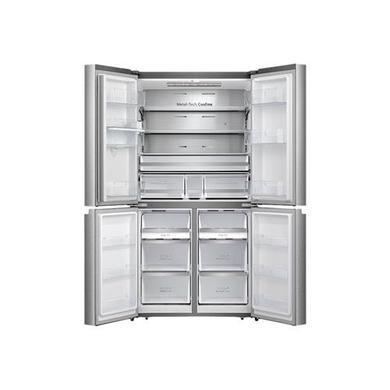 Hisense 579 Litre Freestanding American Fridge Freezer - Premium Stainless Steel Look 