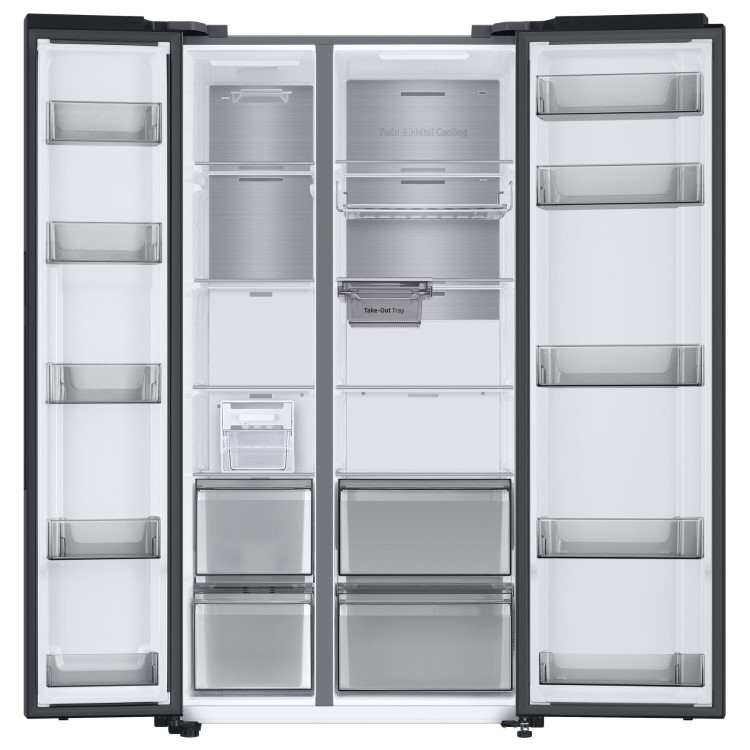 Samsung 652 Litre Side-by-Side American Fridge Freezer with SpaceMax - Black