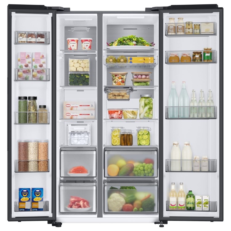 Samsung 652 Litre Side-by-Side American Fridge Freezer with SpaceMax - Black