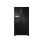 Refurbished Hisense RS694N4TB1 Freestanding 535 Litre 70/30 Frost Free American Fridge Freezer Black