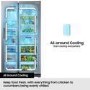 Refurbished Samsung Series 6 640 Litre Side-By-Side American Fridge Freezer - Silver