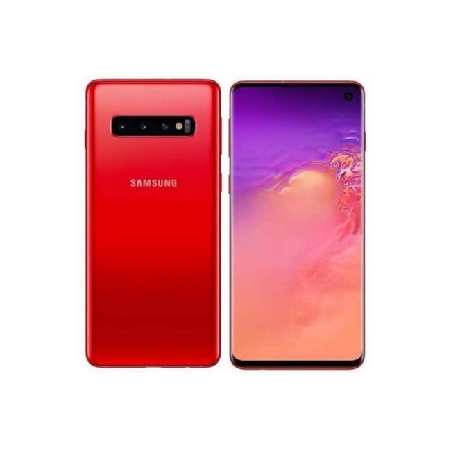 Grade A2 Samsung Galaxy S10 Cardinal Red 6.1" 128GB 4G Dual SIM Unlocked & SIM Free