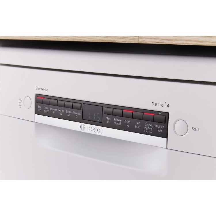 Bosch Series 4 Freestanding Dishwasher - Smart Wi-Fi, B-Rated, White