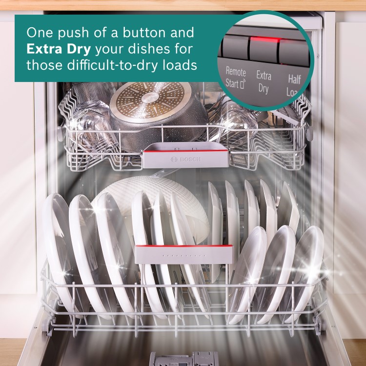 Bosch Series 4 Freestanding Dishwasher - Smart Wi-Fi, B-Rated, White